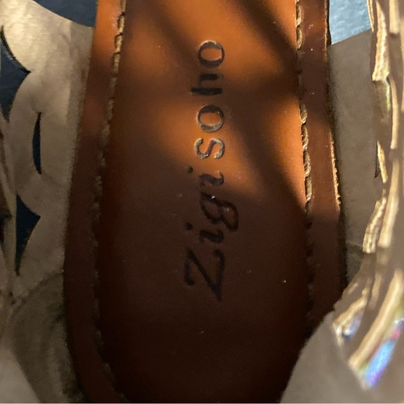 Zigi Soho MELAA Pink Multicolour FX Sandals Size 8.5 Rhinestone Gladiator Thong - Picture 6 of 9